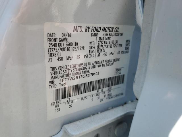 2016 FORD F250 SUPER - 1FT7W2BT3GEC79103