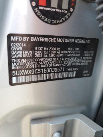 5UXWX9C51E0D39571 2014 BMW X3 xDrive28I