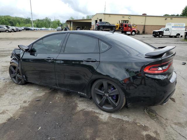 DODGE DART GT 2015 black sedan 4d gas 1C3CDFEB7FD266846 photo #3