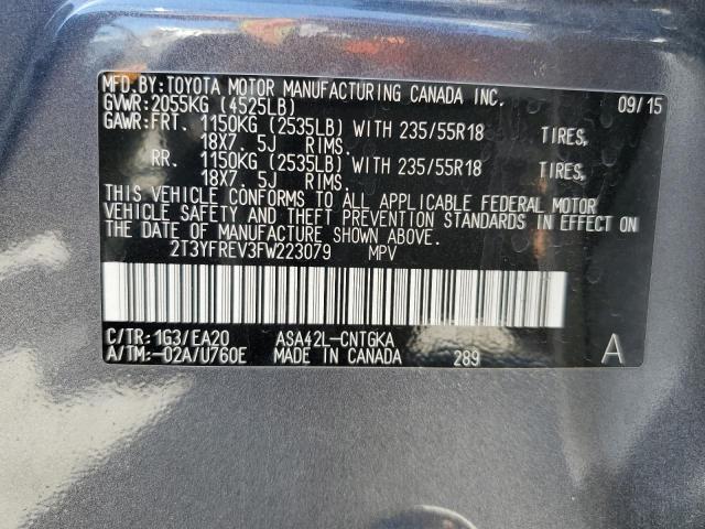 2T3YFREV3FW223079 2015 TOYOTA RAV 4 - Image 13