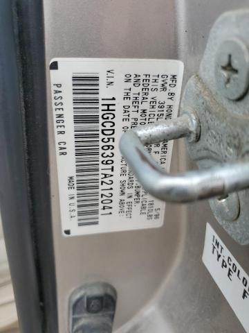 1996 Honda Accord Lx VIN: 1HGCD5639TA212041 Lot: 61172694