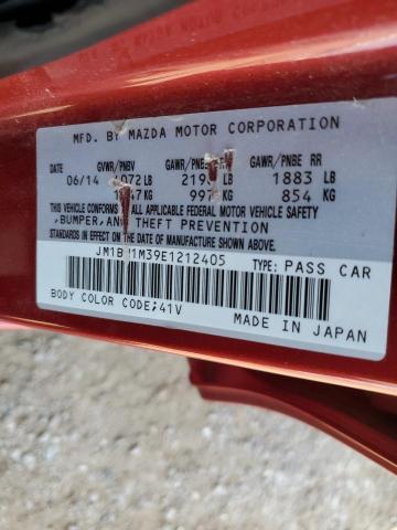 VIN JM1BM1M39E1212405 2014 Mazda 3, Grand Touring no.12