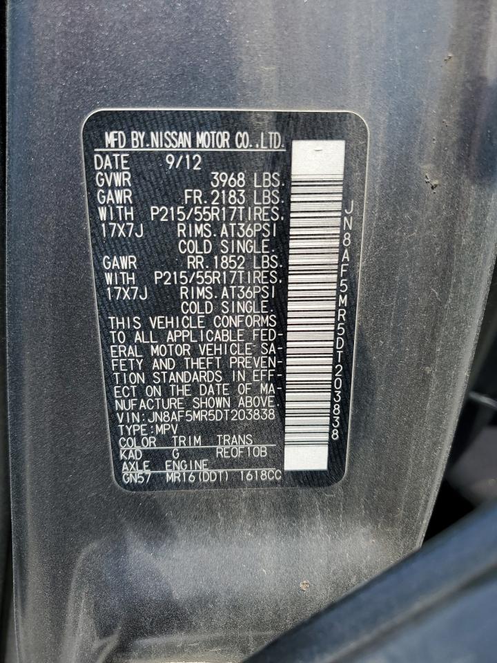 JN8AF5MR5DT203838 2013 Nissan Juke S