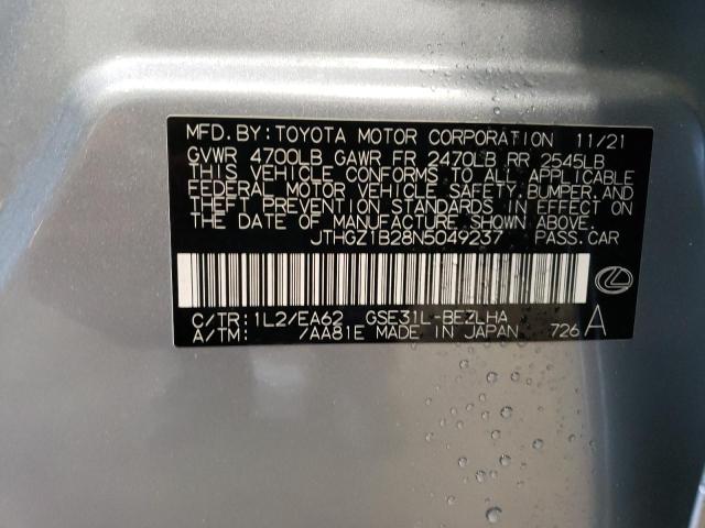 2022 LEXUS IS 350 F-S JTHGZ1B28N5049237