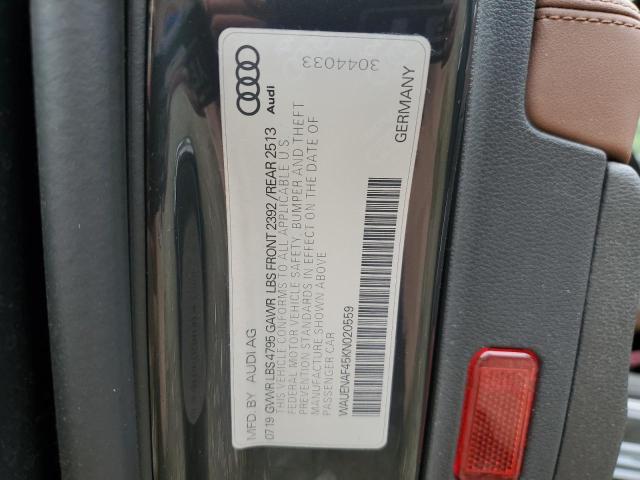 VIN WAUENAF45KN020559 2019 Audi A4, Premium Plus no.12