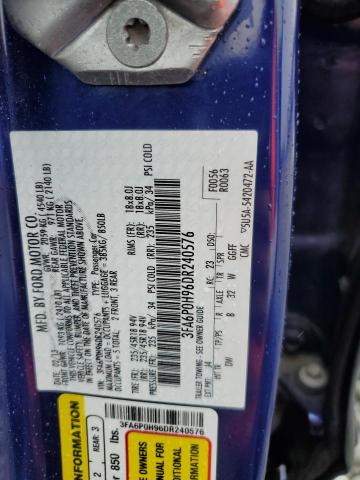 2013 Ford Fusion Se VIN: 3FA6P0H96DR240576 Lot: 62945334