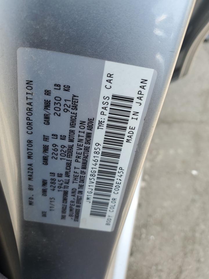 JM1GJ1V58G1461859 2016 Mazda 6 Touring