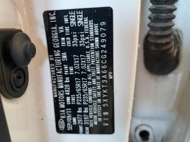 2012 Kia Sorento Base VIN: 5XYKT3A66CG249079 Lot: 62515674