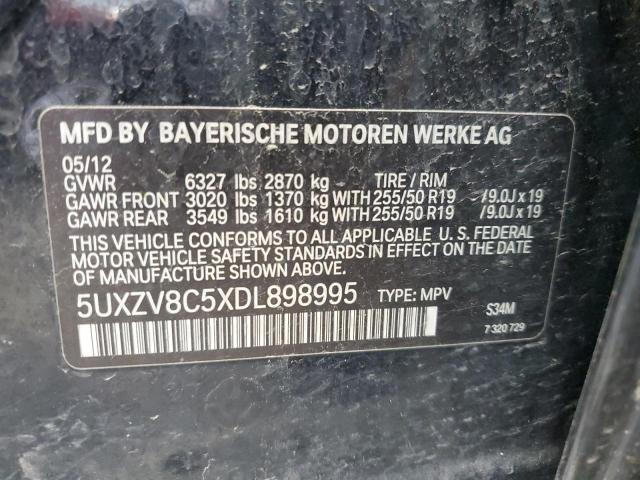 VIN 5UXZV8C5XDL898995 2013 BMW X5, Xdrive50I no.13