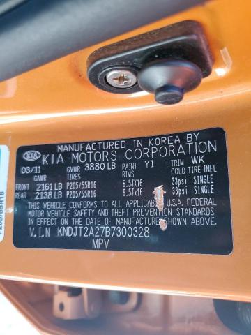 2011 Kia Soul + VIN: KNDJT2A27B7300328 Lot: 61676274