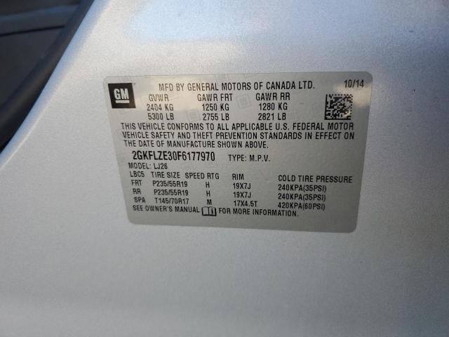 2015 GMC Terrain Denali VIN: 2GKFLZE30F6177970 Lot: 61242644