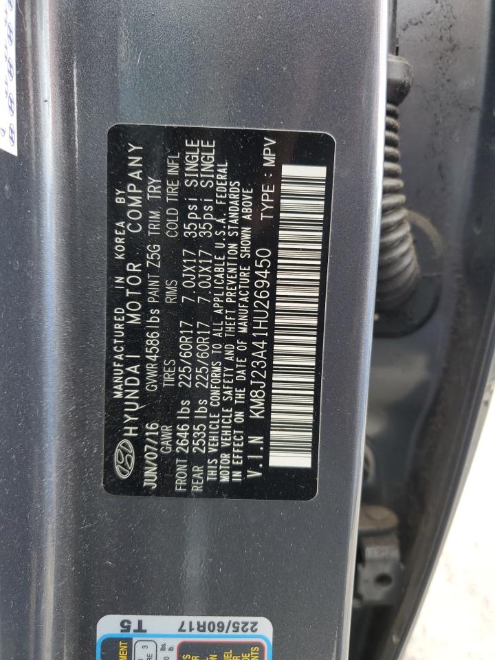 KM8J23A41HU269450 2017 Hyundai Tucson Se