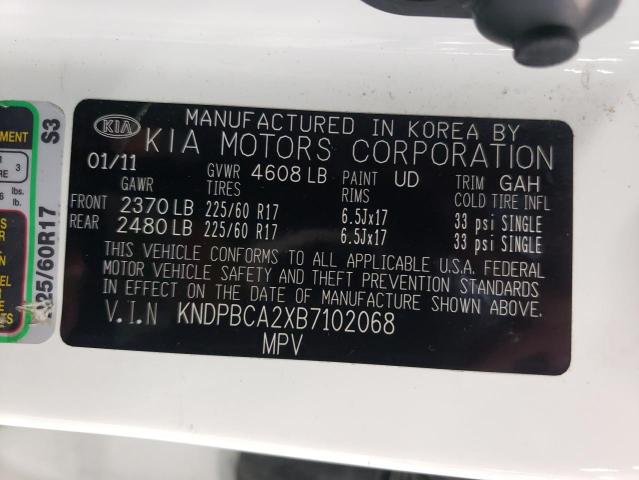 2011 Kia Sportage Lx VIN: KNDPBCA2XB7102068 Lot: 63173344