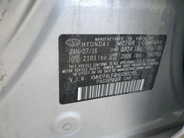 2017 HYUNDAI ELANTRA SE - KMHD74LF4HU088295
