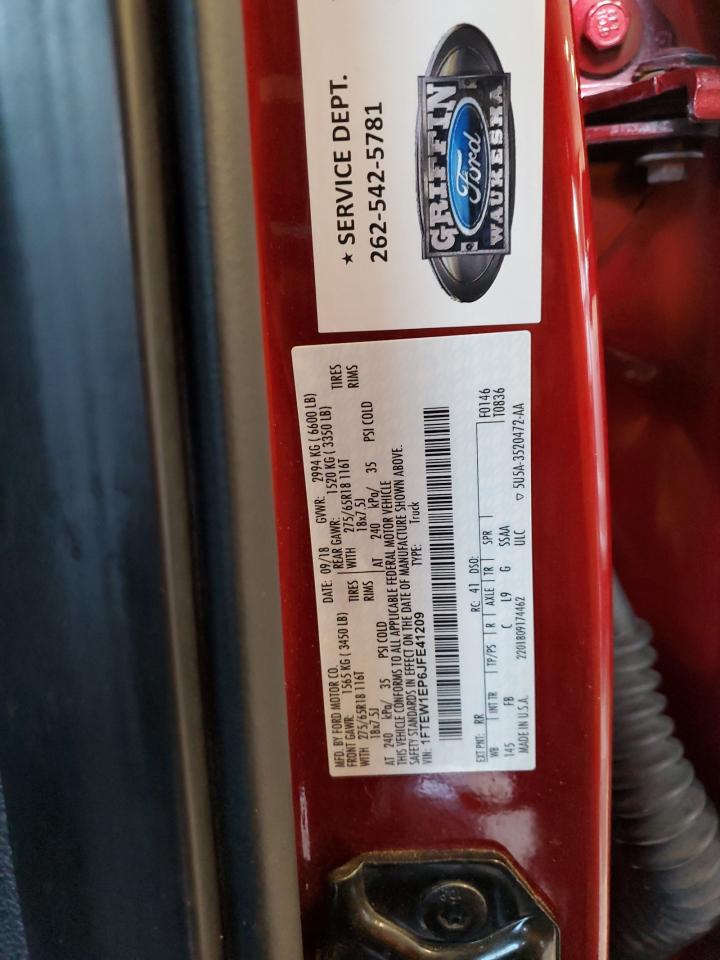 1FTEW1EP6JFE41209 2018 Ford F150 Supercrew