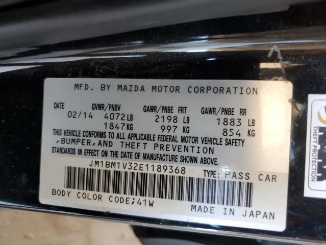 VIN JM1BM1V32E1189368 2014 Mazda 3, Touring no.12