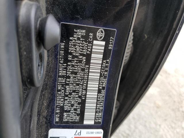 VIN 4T1BF1FK4EU853678 2014 Toyota Camry, L no.12