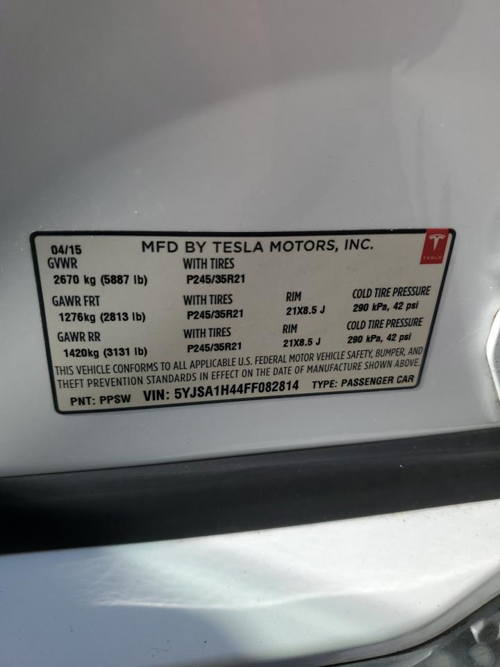 5YJSA1H44FF082814 2015 Tesla Model S P85D