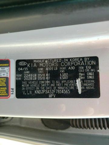2015 KIA SOUL + - KNDJP3A52F7814565