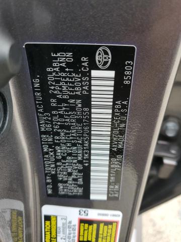 VIN 4T1K31AK5PU617558 2023 Toyota Camry, Xse no.12