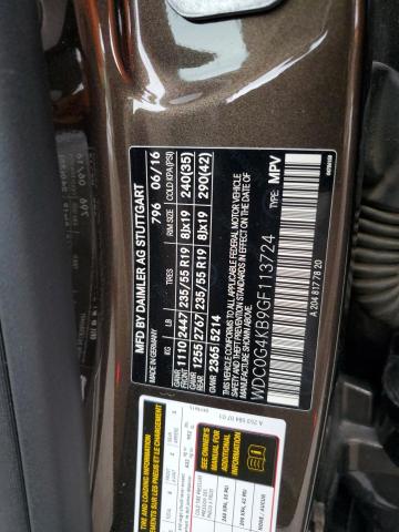 2016 MERCEDES-BENZ GLC 300 4M - WDC0G4KB9GF113724