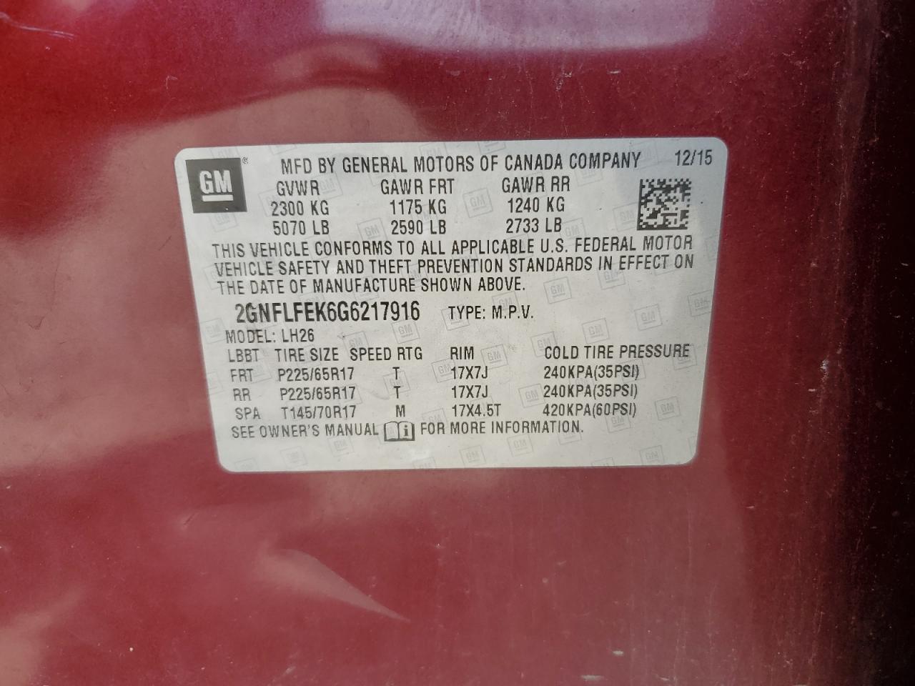 CHEVROLET EQUINOX LT