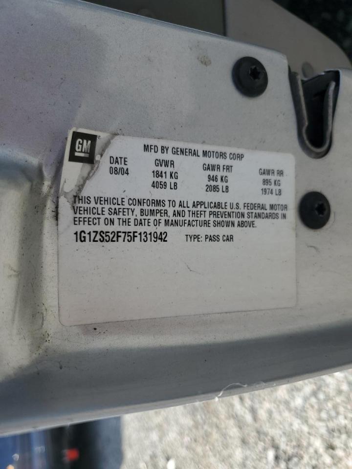 1G1ZS52F75F131942 2005 Chevrolet Malibu