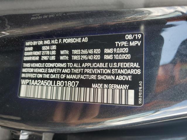 2020 PORSCHE MACAN - WP1AA2A50LLB01807