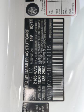 2015 MERCEDES-BENZ SL 550 - WDDJK7DA1FF034115