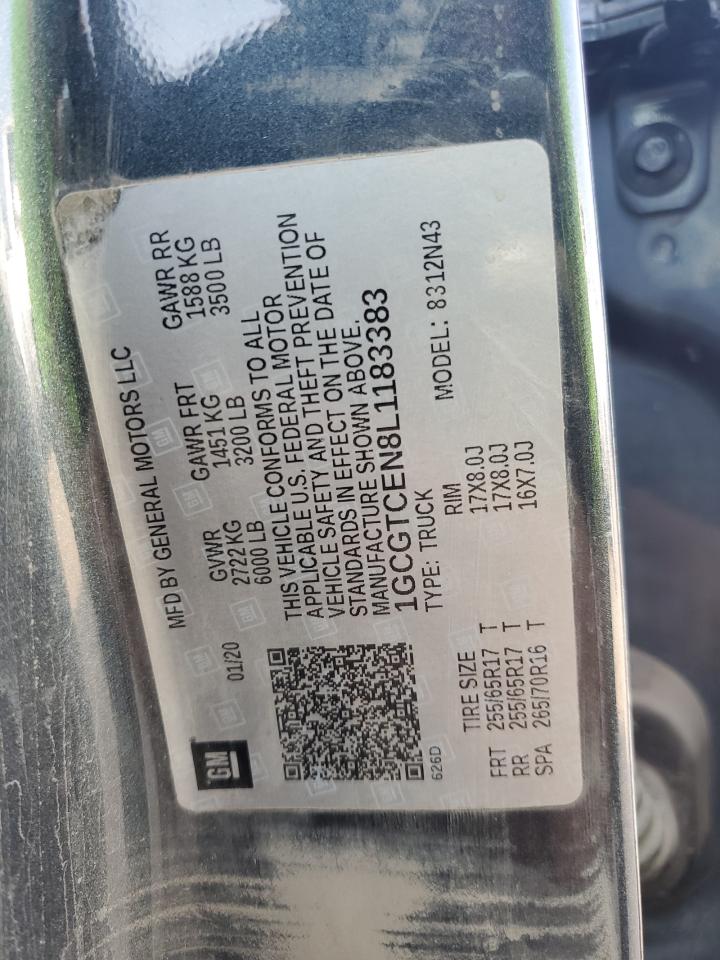 1GCGTCEN8L1183383 2020 Chevrolet Colorado Lt