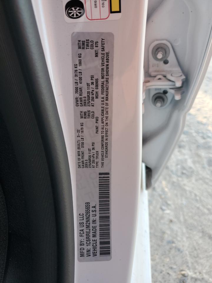 1C6RREJM2NN265659 2022 Ram 1500 Laramie