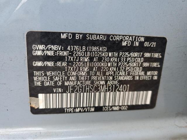 2021 SUBARU CROSSTREK - JF2GTHSC3MH312401