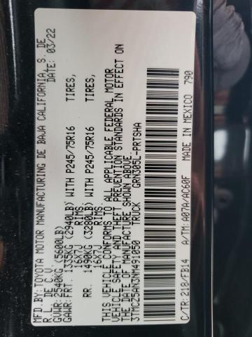 2022 TOYOTA TACOMA DOU - 3TMCZ5AN3NM491050