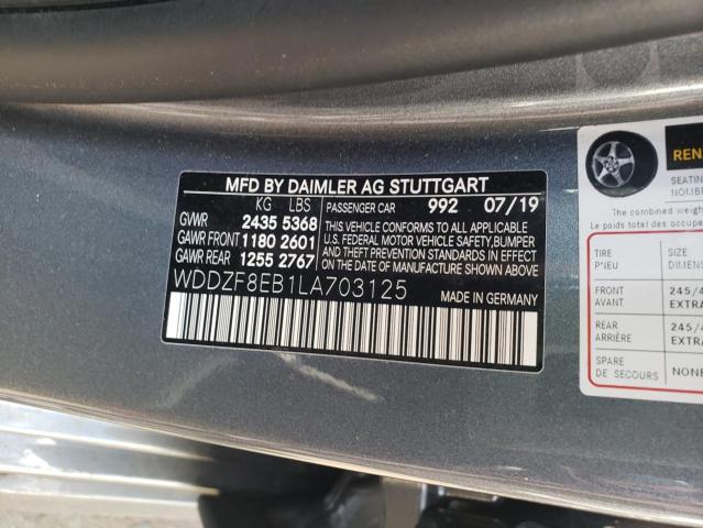 2020 MERCEDES-BENZ E 350 4MAT - WDDZF8EB1LA703125