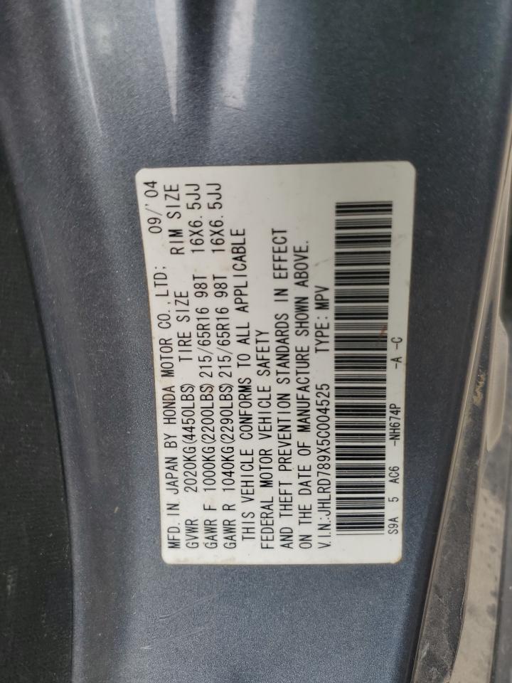 JHLRD789X5C004525 2005 Honda Cr-V Se