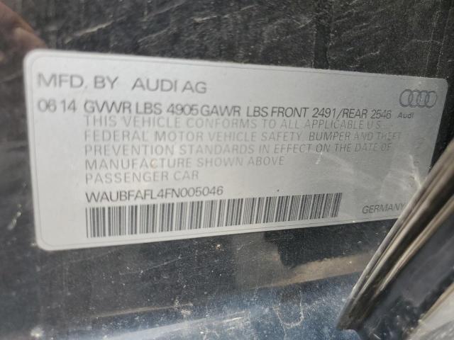 VIN WAUBFAFL4FN005046 2015 Audi A4, Premium no.12