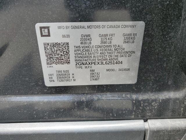 2020 CHEVROLET EQUINOX PR - 2GNAXPEX3L6251404