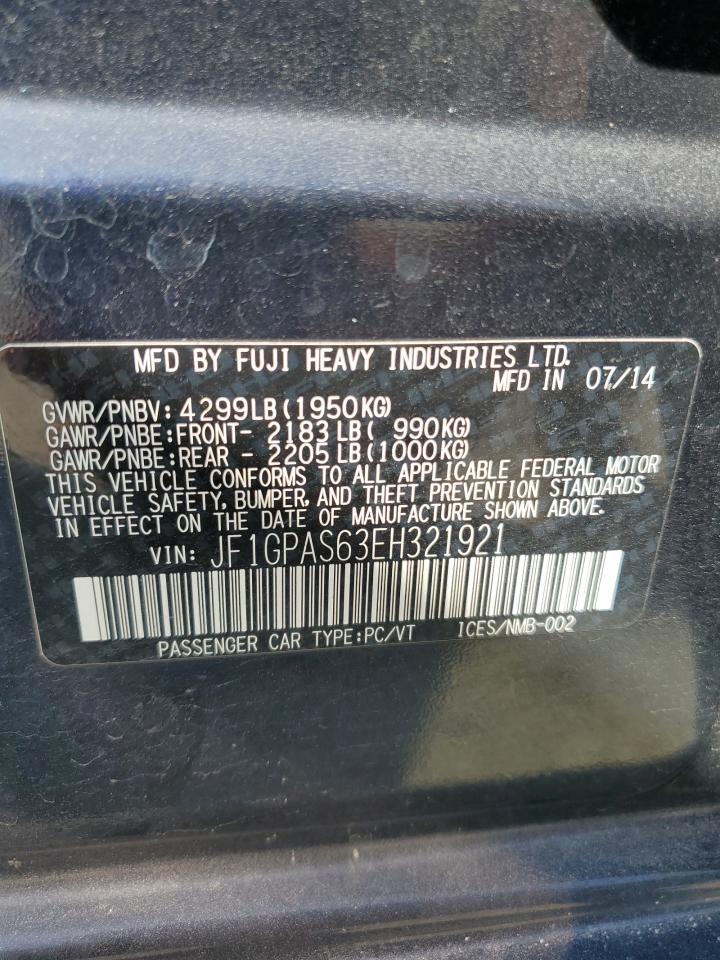 JF1GPAS63EH321921 2014 Subaru Impreza Sport Limited