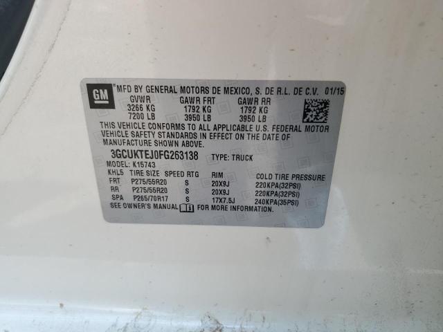 2015 CHEVROLET SILVERADO - 3GCUKTEJ0FG263138