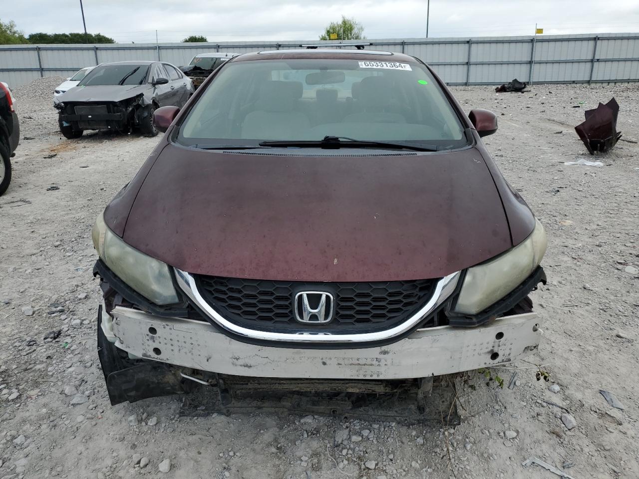 Lot #2831285709 2013 HONDA CIVIC EX