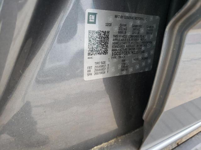 2019 Chevrolet Colorado Lt VIN: 1GCGTCEN7K1207140 Lot: 62248794