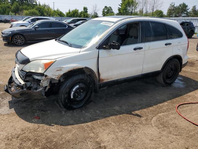 HONDA CR-V EX 2009 white  gas 5J6RE48509L800397 photo #1