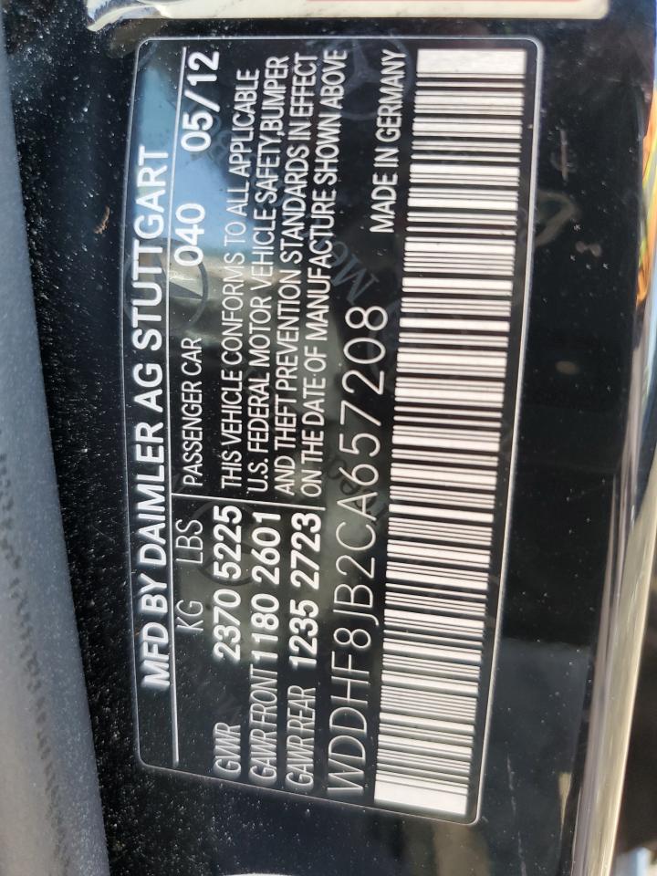 WDDHF8JB2CA657208 2012 Mercedes-Benz E 350 4Matic