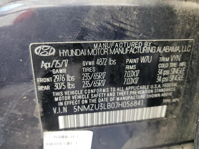 5NMZU3LB0JH056841 2018 HYUNDAI SANTA FE - Image 13