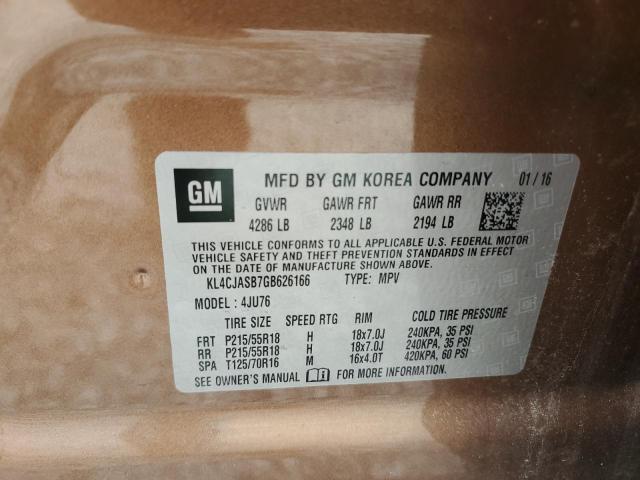2016 BUICK ENCORE - KL4CJASB7GB626166