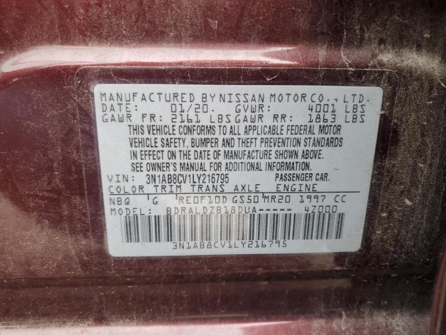 2020 NISSAN SENTRA SV - 3N1AB8CV1LY216795