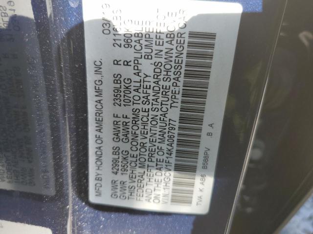 2019 HONDA ACCORD LX - 1HGCV1F14KA067977