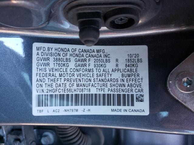 2HGFC1E56LH708718 Honda Civic SI 12