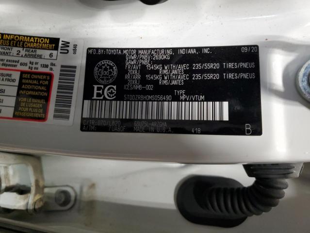 2021 TOYOTA HIGHLANDER - 5TDDZRBH0MS056490