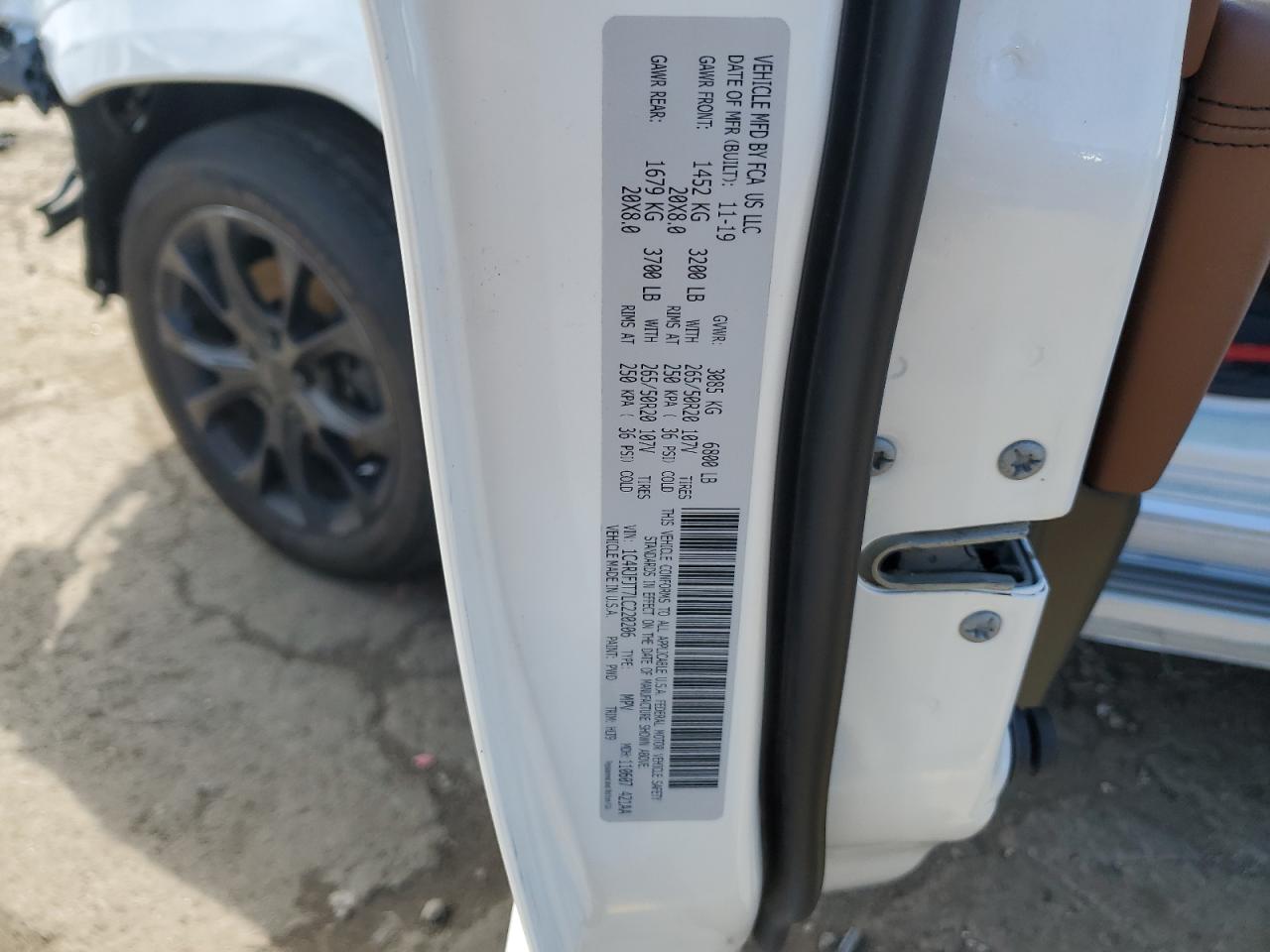 1C4RJFJT7LC220206 2020 Jeep Grand Cherokee Summit